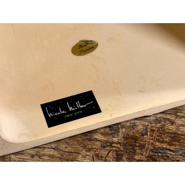 Plastic Nicole Miller Faux Woven Bamboo & Rattan Tissue Box Cover / Holder For Sale - Image 7 of 7