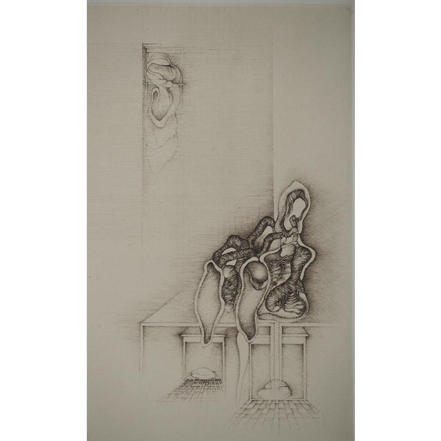 Fred Deux, Table Decorations, Original Engraving For Sale - Image 6 of 6