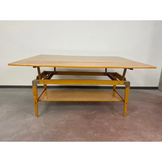 Vintage Adjustable Conference Table, 1960s For Sale - Image 9 of 14