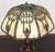 Metal Antique Art Nouveau Carmel Slag Glass Table Lamp For Sale - Image 7 of 14