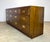 Henredon Scene One Campaign Style 7-Drawer Long Dresser in Oak & Brass For Sale - Image 9 of 12