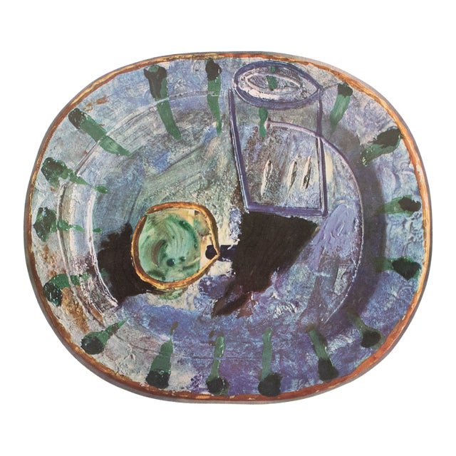 1950 Swiss Print of Picasso's Ceramic Platter, "Still Life" For Sale