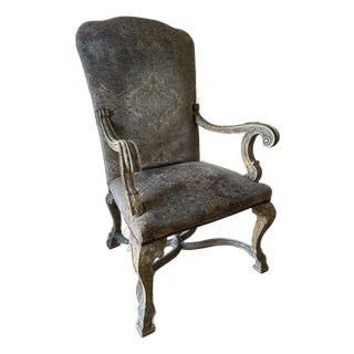 1960s Dennis & Leen Louis XIV Style Fauteuil Arm Chair For Sale
