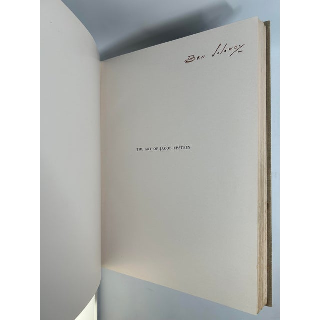 1940s Early 20th Century Illustrated Quarto, Robert Black's the Art of Jacob Epstein - 1 Book For Sale - Image 5 of 12