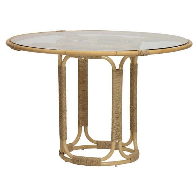 Glen Ellen Rattan Outdoor Dining Table For Sale - Image 4 of 4