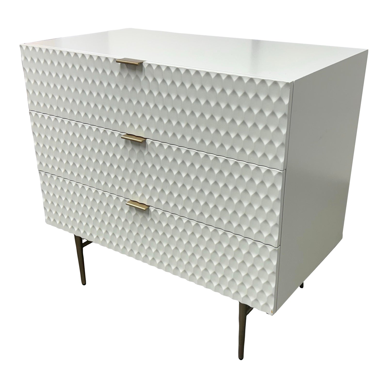 West Elm Audrey Chest of Three Drawers | Chairish