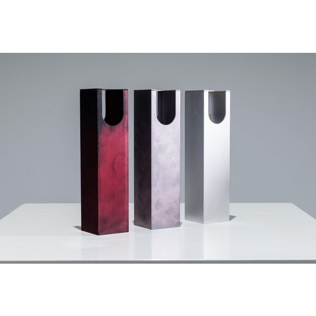 Mid-Century Modern Aluminium Sculptures, 1970s, Set of 3 For Sale - Image 3 of 9