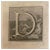 Luigi Vanvitelli, Letter of the Alphabet D, Etching, 18th Century For Sale