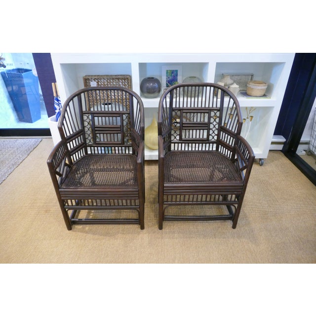 1960s Bamboo Cane Chairs - a Pair For Sale - Image 10 of 10