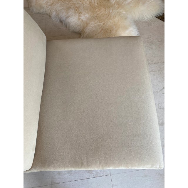 Natuzzi Upholstered Modern Ultrasuede Chair For Sale In Los Angeles - Image 6 of 13