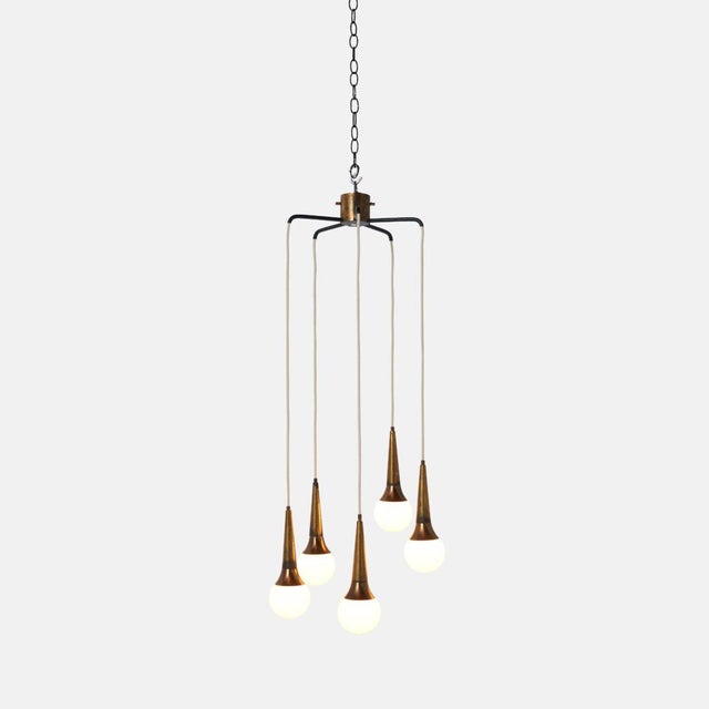 Cascading Chandelier Lamp by Stilnovo Italy, c.1950’s A cascading chandelier produced by Stilnovo in the late 1950’s or...