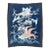 Antique Large Japanese Futon Cover Textile Art with Resist Yuzen Dye For Sale