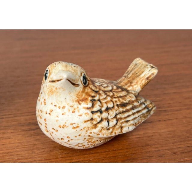 Mid-Century Modern Danish Studio Pottery Bird Figurines by Poul Hauch Carlsen, 1960s, Set of 2, in Very Good conditions....