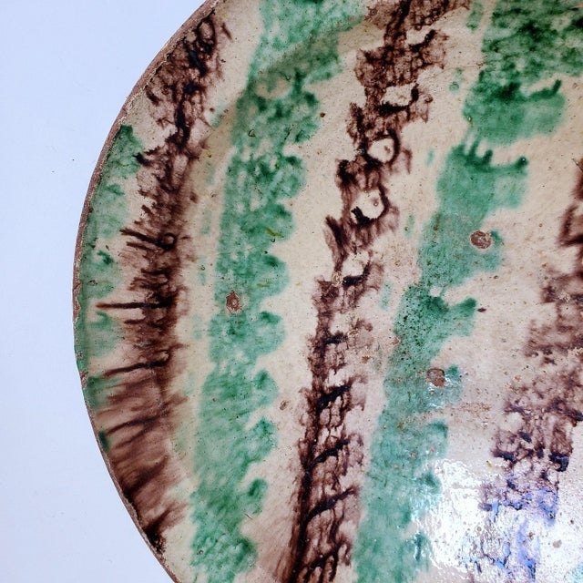 Mid 18th Century Middle Eastern Bowl With Splashware Glaze For Sale - Image 9 of 13