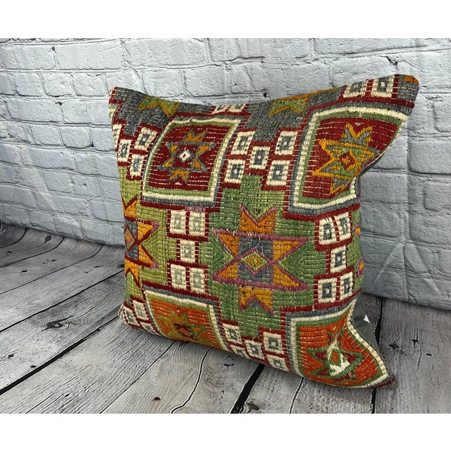 Vintage Pillow Case Turkish Kilim Pillow Decorative Kilim Pillow Dry cleaning only. PILLOW INSERT IS NOT INCLUDED
