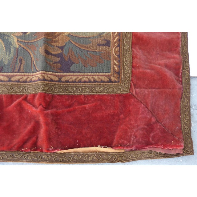 1920s Vintage Tapestry Wall Hanging For Sale - Image 11 of 12