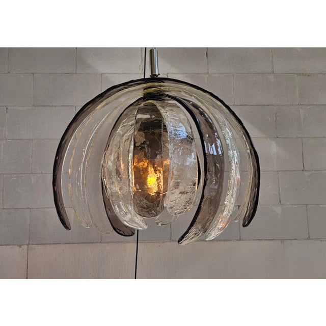 Glass Artichoke LS 181 Pendant Lamp, 1970s For Sale - Image 4 of 4