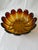 Mid 20th Century Amber Art Glass, Lotus Bowl by Indiana Glass For Sale - Image 6 of 11