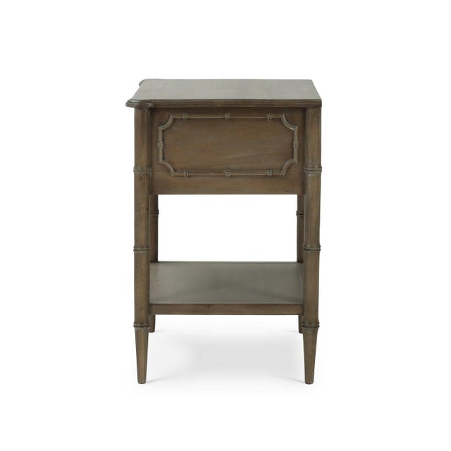 The end table adds classic glamour and a touch of tropical style to your bedroom or living space. It is made of solid...
