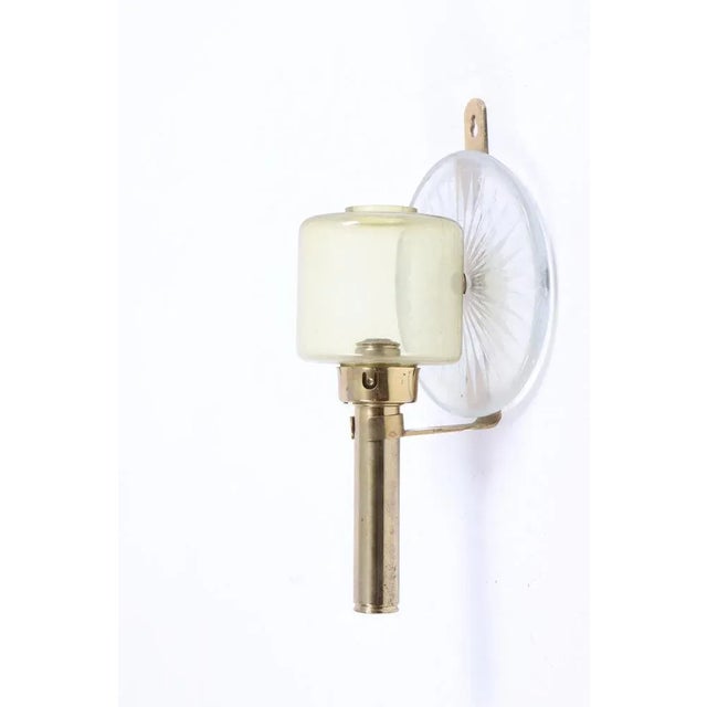 Metal Mid-Century Wall Candleholders in Brass, Sweden, 1950s, Set of 4 For Sale - Image 7 of 7