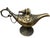 Bring the mThe Chained Guardian: Rustic Brass Genie Oil Lamp. Capture the essence of ancient folklore with this stunning...
