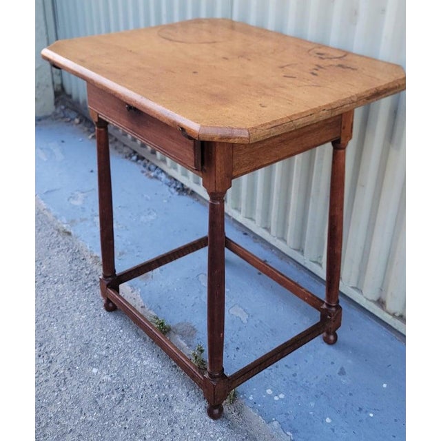 Folk Art 18Thc Tavern Table W/ Drawer For Sale - Image 3 of 8