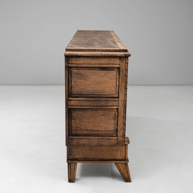 1970s French Gothic Revival Carved Oak Sideboard For Sale - Image 13 of 18