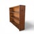 Vintage Primitive Rustic Low Wood Bookcase No. 57B. A low, wide vintage wood bookcase with open shelving and a shallow...