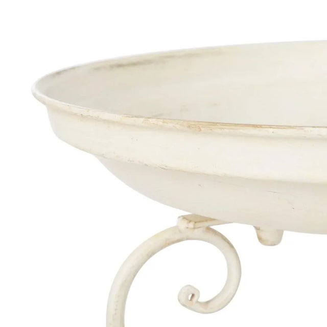 2020s Ashlan Bird Bath - Pearl White For Sale - Image 5 of 8