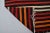 Vintage Mid-Century Turkish Striped Kilim Runner Rug in Orange, Red & Cream For Sale - Image 10 of 14