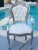Beautiful, high quality Baroque Rococo Style Dining Arm Chairs in a set of 6 with leather upholstered seat, backrest...