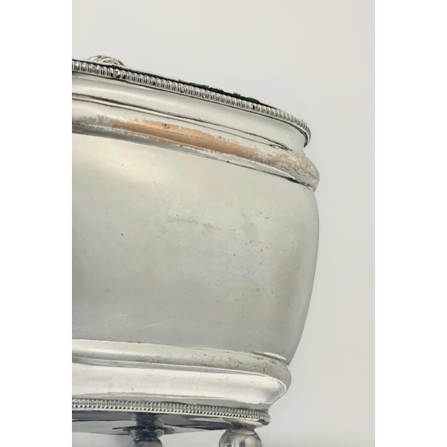 19th Century George III Silverplated Tea Caddy For Sale - Image 9 of 12