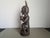 1960s Vintage African Wooden Horned Figure Sculpture Tribal Art Hand Carved Wood Statue, 1970 For Sale - Image 5 of 9