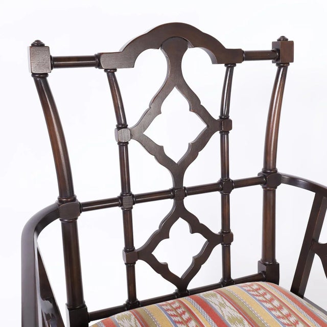 Wood Set of Ten Chippendale Armchairs For Sale - Image 7 of 10