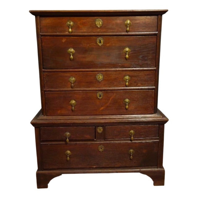 Antique 19th Century Wooden Chest of Drawers For Sale