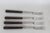 France Inox Mid Century Fondue Serving Forks 4pc Set Brown Wood Handles 5164b For Sale - Image 9 of 9