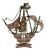 Miniature Caravel in Filigree Silver For Sale