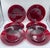Anchor Hocking 1930's Royal Ruby by Anchor Hocking Salad 7" Plates - 6pc Set For Sale - Image 4 of 9