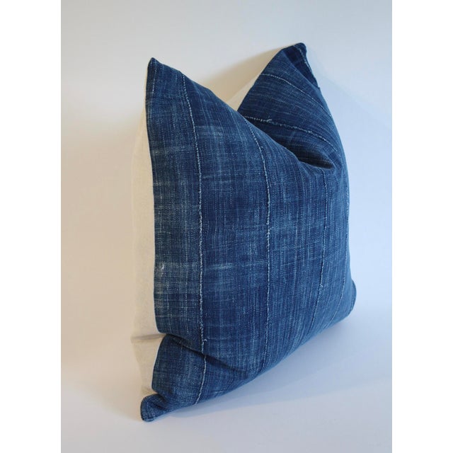 Vintage African Indigo Textile Pillow Chairish