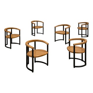 Italian Achillea Chair by Tito Agnoli for Ycami Collection, 1970s, Set of 6 For Sale