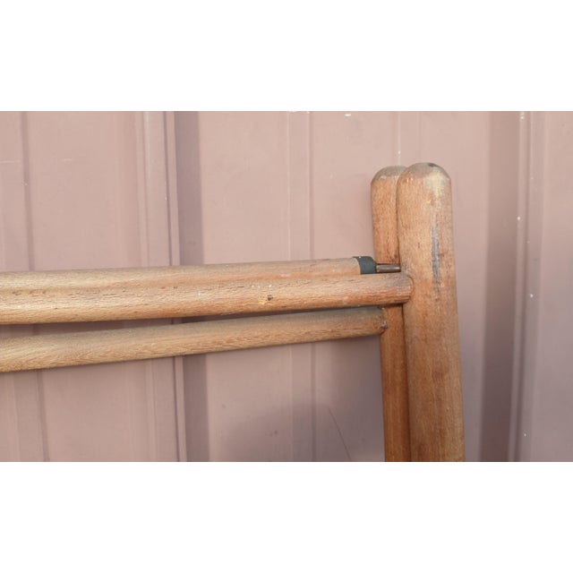 Antique Wooden Trifold Ladder Drying Rack 1900s For Sale - Image 11 of 18