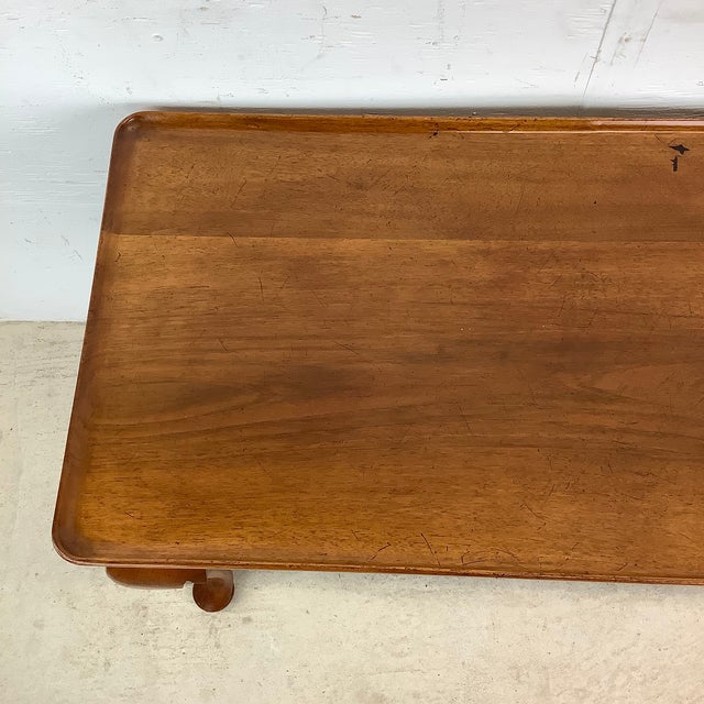 Queen Anne Style Cherry Console Table For Sale In Philadelphia - Image 6 of 12