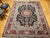 Vintage Persian Tabriz Rug, Hand-Knotted Wool & Silk, Floral Garden Pattern, Black & Red, 8x10 For Sale - Image 12 of 18