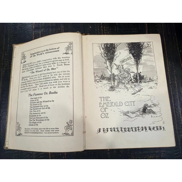 THE EMERALD CITY OF OZ Hardcover Book 1910 L Frank Baum John R Neill Reilly Lee For Sale - Image 4 of 8