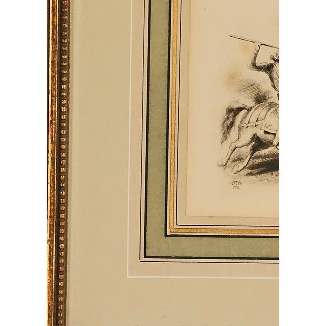 Engraving of Boar Hunt, France, 1933 For Sale - Image 4 of 4