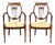 Edwardian Sheraton Revival Mahogany Armchairs, 1900, Set of 2 For Sale