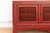 19th Century Mid 20th Century Crimson Lattice Asian Sideboard For Sale - Image 5 of 12