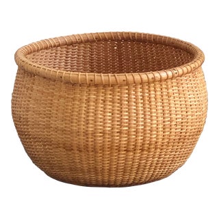 Vintage Nantucket Planter Basket For Sale