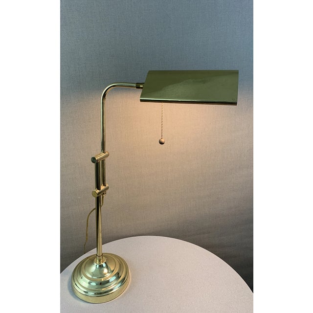 Elegant vintage Mid-Century Modern reading desk lamp from the Koch & Lowy era, circa 1980s. Featuring the clean lines,...