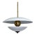 Handcrafted Pearl Look Brass Pendant Light For Sale